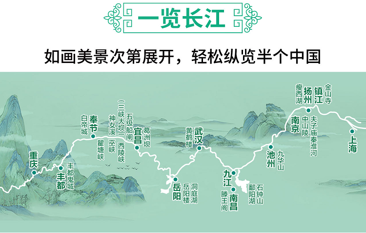 上海重庆总统六号游长江12日线路